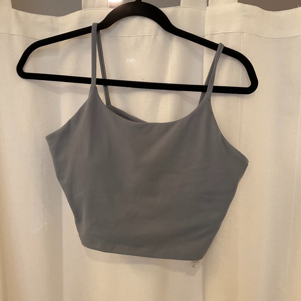 Blue Padded Sports Bra Tank Top Size XL